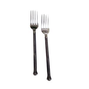 Set 2 Vtg Gourmet Settings Exotique Platinum 18/10 Stainless Dinner Fork